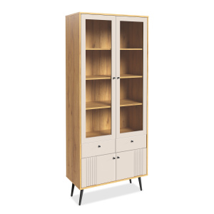 Шкаф-витрина 2-х дверная Вега Саксония