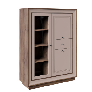 Шкаф низкий (1 стеклодверь) Прато