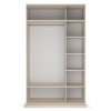 Шкаф распашной трехдверный с зеркалом Капри
