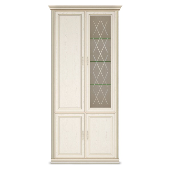 Шкаф 4-х дверный (1 стеклодверь) Венето в интернет-магазине «Кураж»