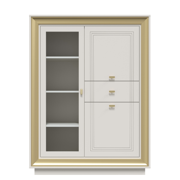 Шкаф низкий (1 стеклодверь) Прато