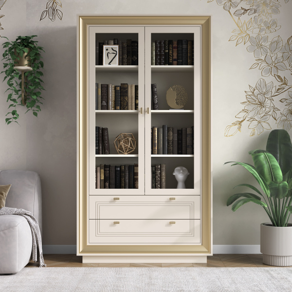 Шкаф-витрина 2-х дверная Прато