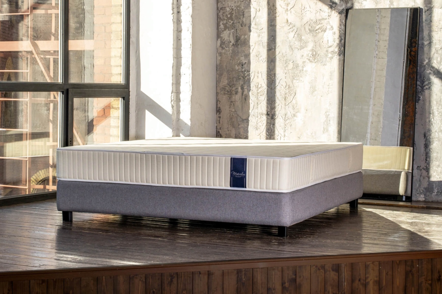 Матрас 90×200 с независимыми пружинами c чехлом с кантом  BATESFORD MULTI