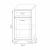 Тумба высокая 450 Сиена 