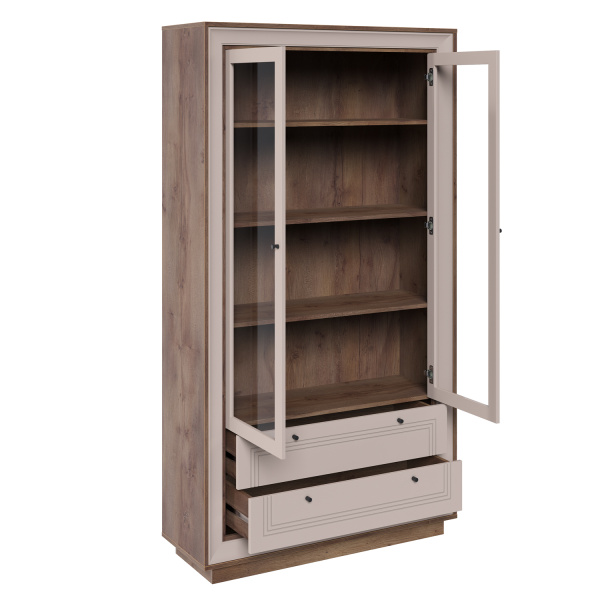 Шкаф-витрина 2-х дверная Прато