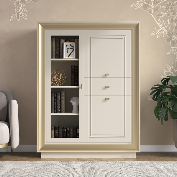 Шкаф низкий (1 стеклодверь) Прато