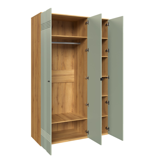 Шкаф распашной трехдверный Вега Саксония