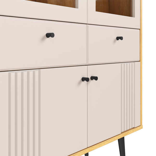 Шкаф-витрина 2-х дверная Вега Саксония