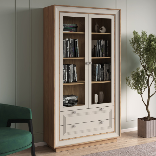 Шкаф-витрина 2-х дверная Прато