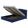 Кровать-12М с подъемным основанием 1600 темно-синяя
