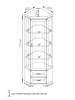 Шкаф-витрина угловой Сиена в интернет-магазине «Кураж»