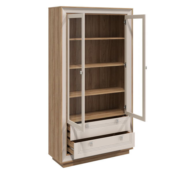 Шкаф-витрина 2-х дверная Прато