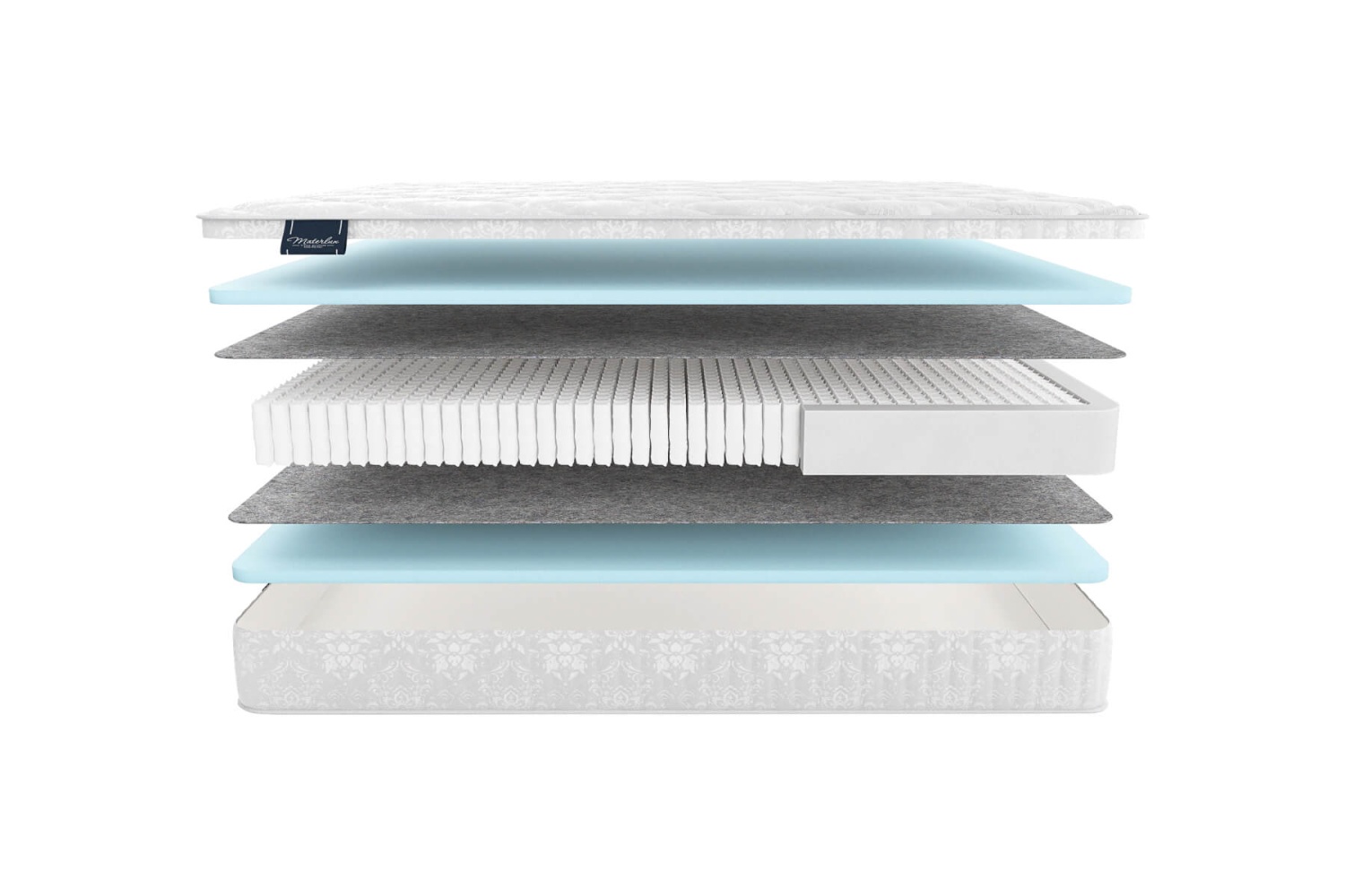 Матрас 140×200 с независимыми пружинами со съемным чехлом на молнии TAORMINA